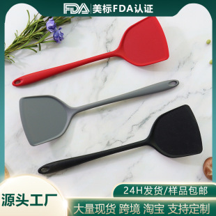 Silicone spatula long handle silicone spatula food grade stir-fry silicone spatula household non-stick silicone spatula in stock wholesale