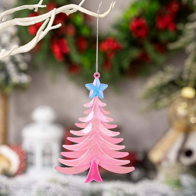 アクリルペンダントカラフルなスノーフレークエンジェルエルフ写真小道具吊り下げクリスマスツリー装飾シーンレイアウト|undefined