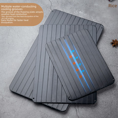 Cross-border rapid thawing plate rectangular household kitchen fast ice removal food natural thawing board magic tool