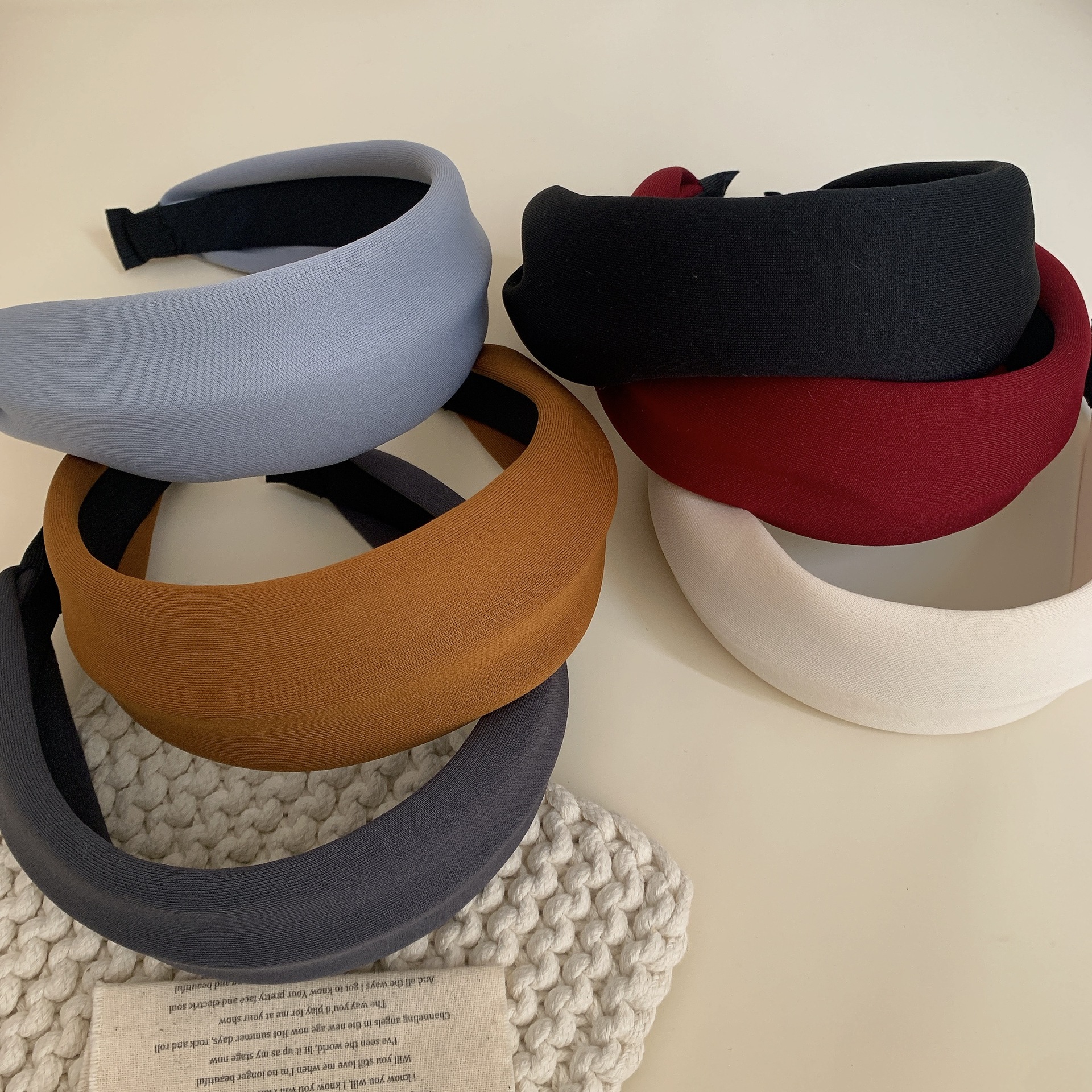 复古韩国时尚高级感太空棉宽边发箍简约气质网红洗脸头箍外出发饰