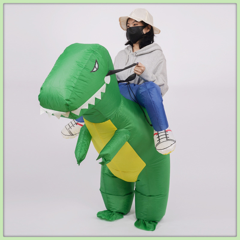 Dinosaurio de los niños ropa inflable niños adultos ropa de Halloween dinosaurio Monte dibujos animados divertido rendimiento ropa