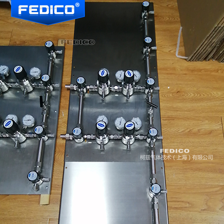 非标气体管路配件不锈钢调压阀 钢瓶实验室 气路系统集中供气瓶柜