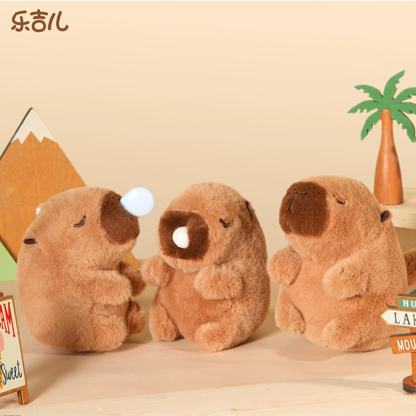 Легжиер Capybara Pig Bubble Doll Capybara Pendant Wagging Tail Plush Doll Doll