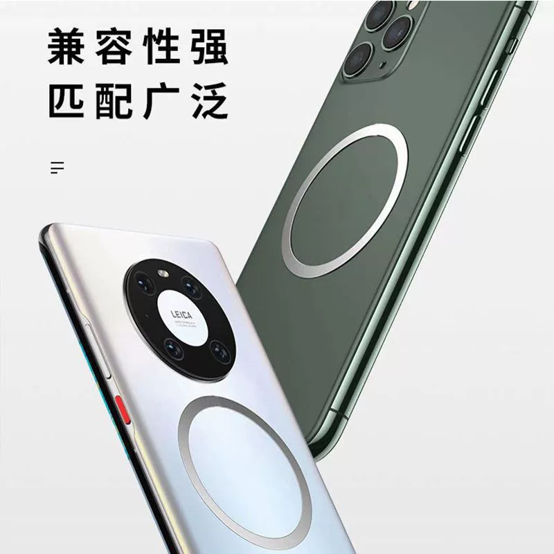 Заводская оптовая магнитная всасывающая беспроводная зарядка MagSafe магнитная пленка узор CD совместимо с Huawei Xiaomi Apple 13 магнитное всасывание