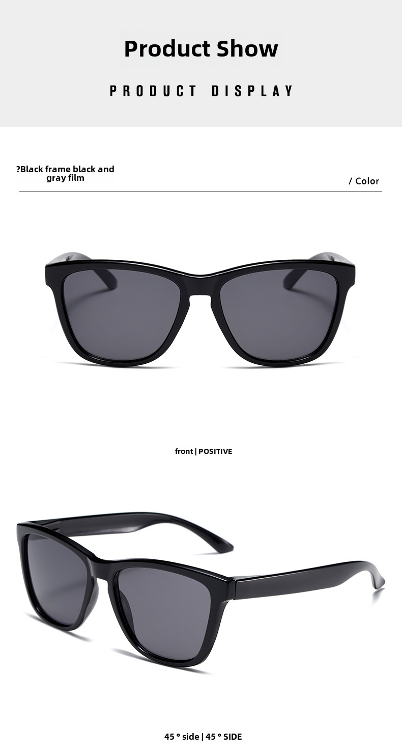 Lunettes de soleil classiques personnalisées à la mode de style coréen, lunettes de soleil concaves résistantes aux UV et au soleil, lunettes unies pour femmes_voghion.com