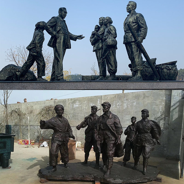 FRP Sculpture Factory Cast Copper Character Campus Celebrity…