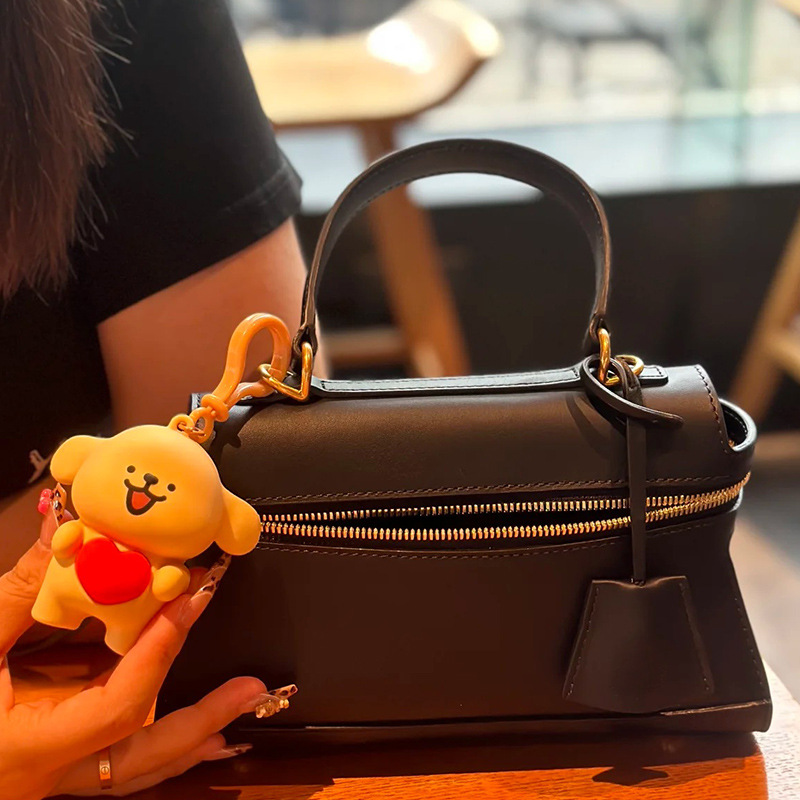 Geantă crossbody pentru telefon mobil, tip cutie de prânz cu fermoar, potrivită pentru influenceri Instagram, articol nou toamna/iarna 2024_voghion.com
