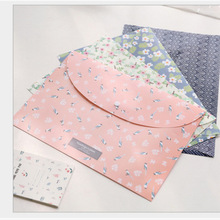 Durable Folder Snap Floral File Bag Paper A4 School跨境專供
