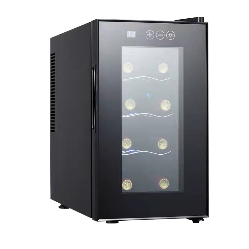 Vinoteca de una pieza con envío directo, vinoteca electrónica de temperatura constante, refrigerador de vino doméstico refrigerado por aire, sin escarcha y refrigerado por aire.