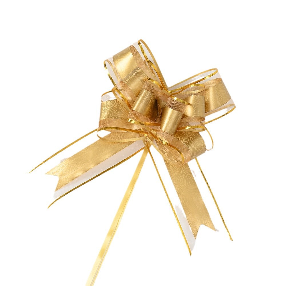 Explosiones transfronterizas 50 grandes decoración rosa nieve arco mano flores canasta de frutas paquete de regalo de Navidad