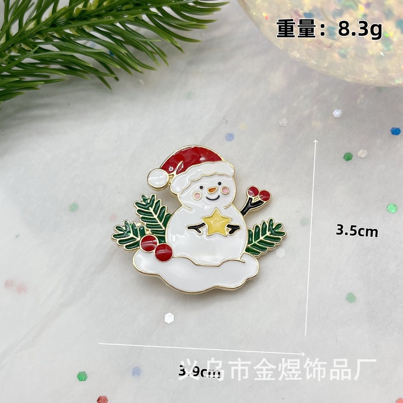 圣诞老人可爱卡通服饰胸针徽章别针包包配饰日系圣诞节装饰品|undefined
