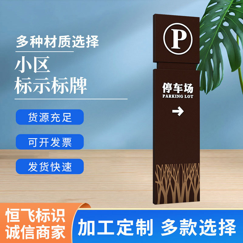 户外导视牌大型标识标牌景区商场立式导向牌小区停车场指示牌