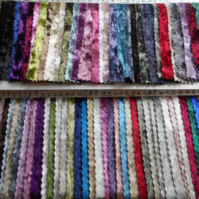 250g批发金钻绒压绉钻石绒韩国绒金丝绒压剪刀褶布 弹力时尚面料