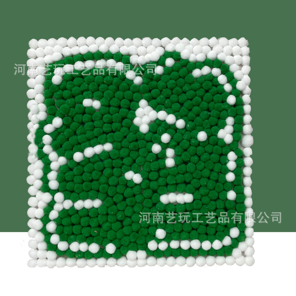 MQH20-016 / 20*20cm（实木内框+画布+毛球材料包）