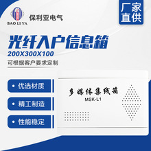 塑料面板多媒体集线箱200-300-100 光纤入户信息箱接入箱