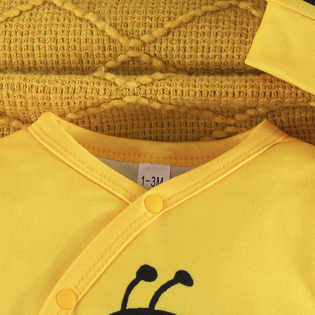 2024 Herbst neuer süßer Jumpsuit mit Tier-Print und Hut, zweiteiliges Set_voghion.com