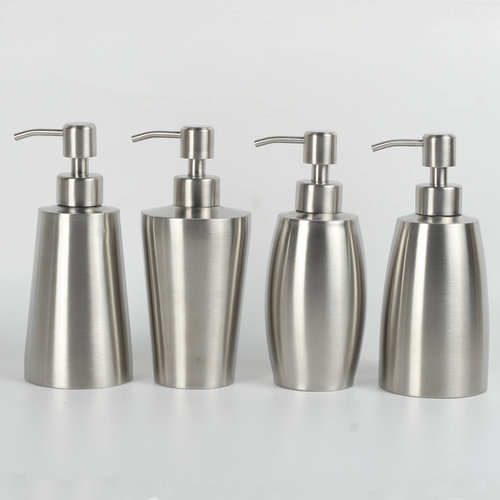 Football type 304 stainless steel soap dispenser conical hand sanitizer bottle 350ml400ml customizable logo
