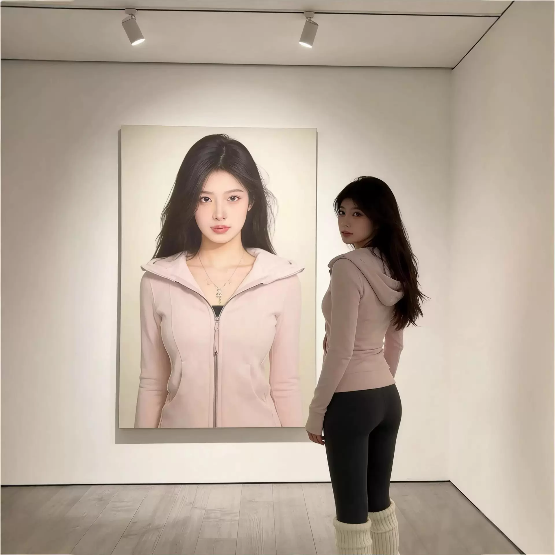 修身外套女加绒2026新款早春正肩收腰卫衣小个子掐腰显瘦瑜伽上衣