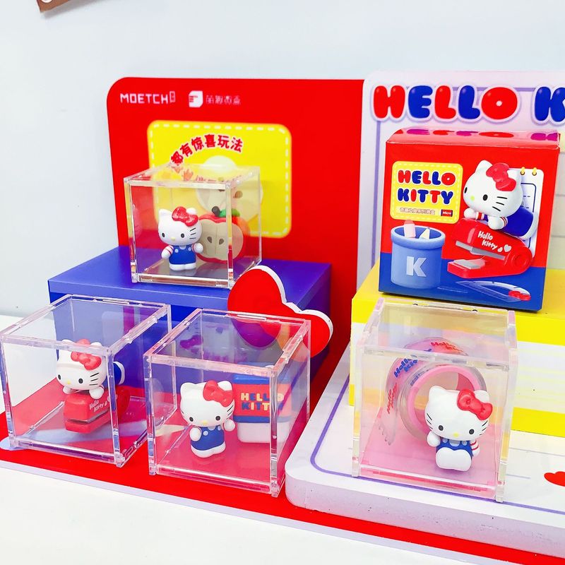 HelloKitty奇趣文具系列微盒kt猫盲盒手办摆件凯蒂猫玩偶女生礼物|undefined