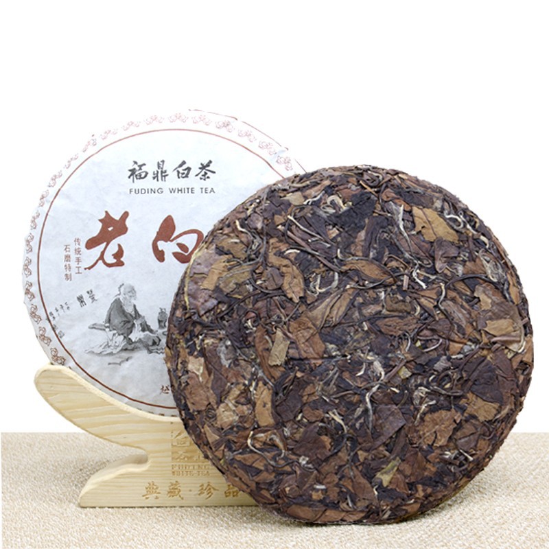 十福缘福鼎白茶2014年老寿眉七两茶饼350g日晒福建品鉴茶叶