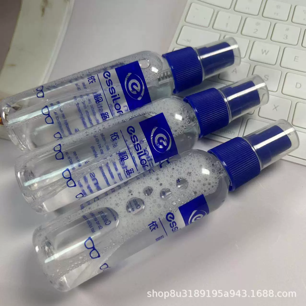 彩色透明眼镜清洗液洗眼镜水批发手机屏幕喷雾镜布镜袋清洁护理剂