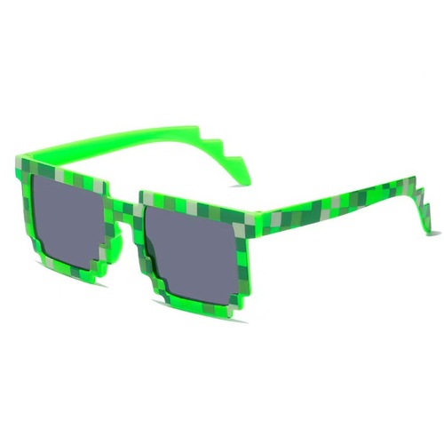 New style codex glasses two-dimensional funny sunglasses party sunglasses fashion street beat code plaid sunglasses