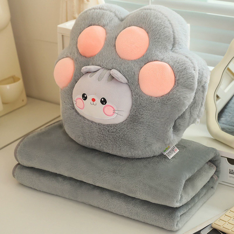 Автомобильная подушка для сна, милое одеяльце, 2 в 1