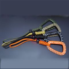 Handmade Keychain Lanyard Anti-lost Anti-fall Wrist Rope Mountaineering Hook Water Bottle Hook Keychain Rope Outdoor 