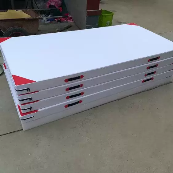 White Canvas Martial Arts Mat Flip Mat Fighting Training Mat White Gymnastics Mat Sanda Martial Arts Training Mat