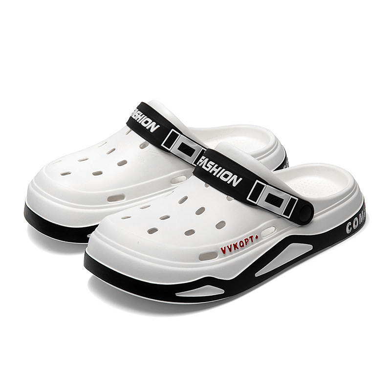 Scarpe da uomo EVA, sandali corti in stile coreano alla moda con punta chiusa, capospalla estivo, spiaggia, sensazione di cacca_voghion.com