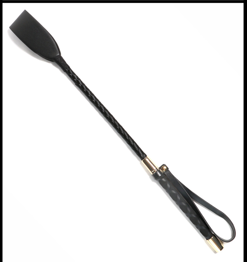 PU Embossed Leather Hand-Pat Whip 45cm for Adult Couples Flirting — detail image 7