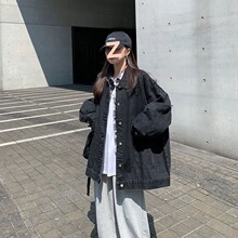 2025春秋新款牛仔外套女宽松韩版学生风网红抖音同款百搭上衣服潮