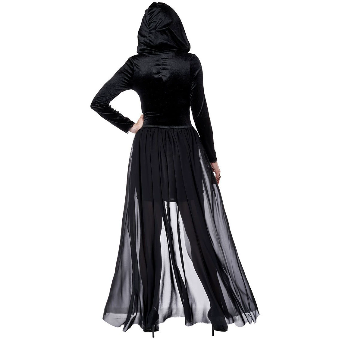 Новые HalloweenZombie Witch Clothing Dark Vampire Cloak Witch Cosplay Costume, размер M-XL