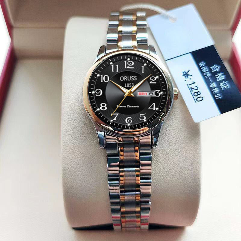 Swiss brand full-automatic non-mechanical ladies watch women's waterproof tremolo fashion 2023 new generation of hair