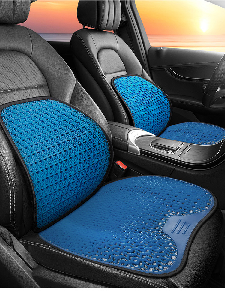 Summer Car Cushion Gel Ice Mat Single-piece Four Seasons Universal Breathable Ventilated Seat Cushion Summer Car Fat Cushion