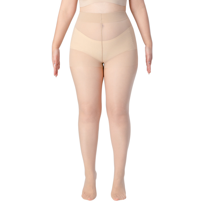 Medias de gran tamaño de mujer gancho de seda resistente primavera y verano seda negra 0d alta permeable grasa MM200 jin piel belleza piña calzoncillos