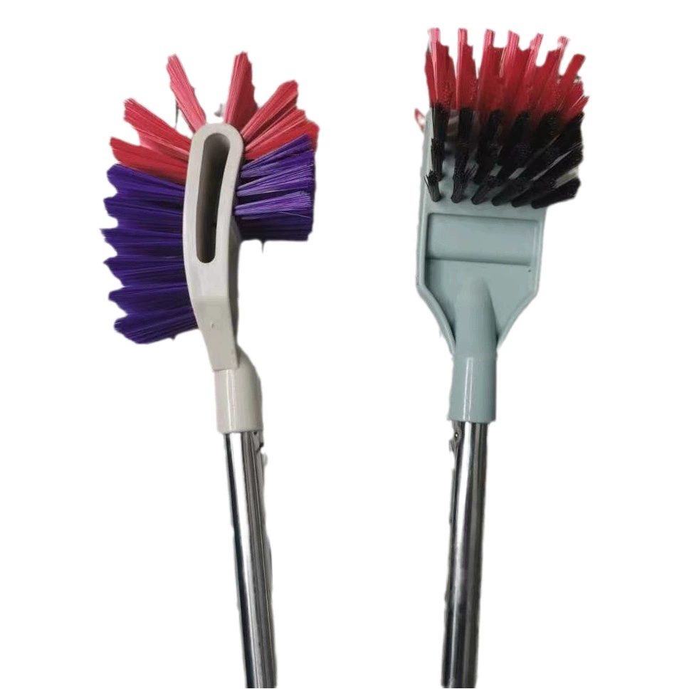 Фабрика новый двухсторонний туалетный ершик оптом бытовой Туалет Чистка туалета щетка для унитаза из нержавеющей стали щетка с длинной ручкой
