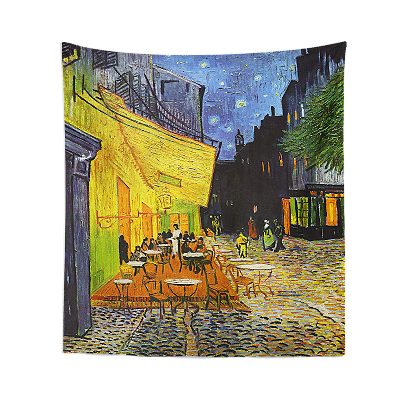 Exportación Comercio exterior Piel de camarones Amazon Fondo tela nórdico paisaje abstracto pintura dormitorio decoración colgante tela entrega de una sola pieza