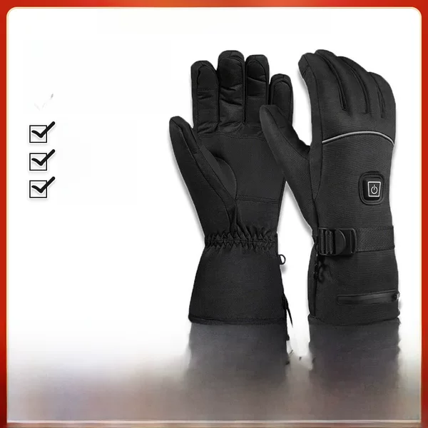 Cross-border Winter Ski Electric Heating Gloves Outdoor Thickened Warm Charging Heating Gloves Riding Heating Gloves Spot