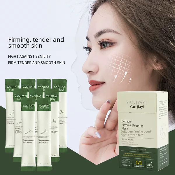 Yanjiayi good night Frozen film collagen sleep mask shrink pores wash-free hydrating moisturizing firming apply