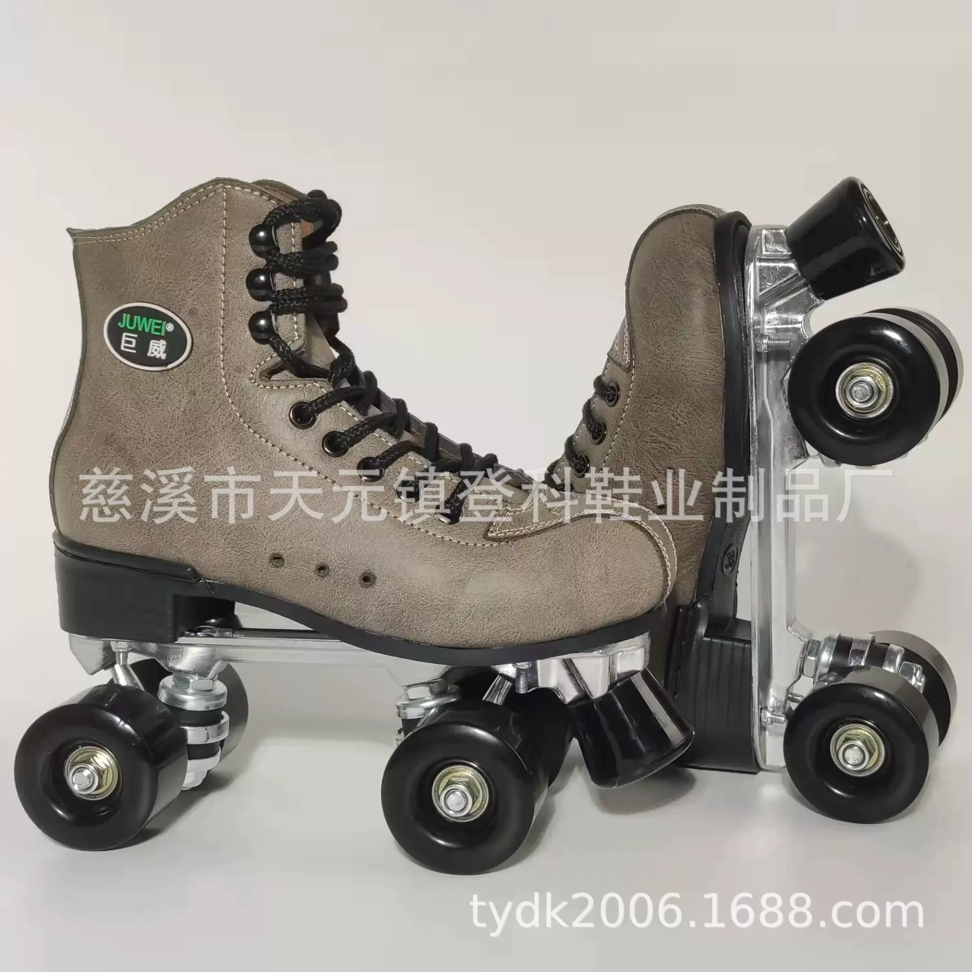 厂家直销铝合金双排溜冰鞋成年男女四轮滑鞋旱冰鞋双排轮滑冰鞋