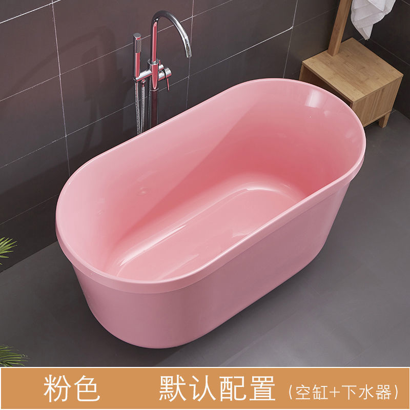 Acrílico doméstico adulto pequeño tipo de casa sin instalación de doble capa de aislamiento térmico de color independiente spa bañera roja bañera