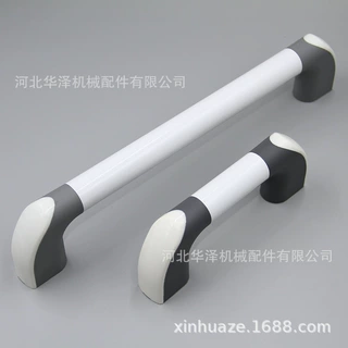 鑫华泽管径25/35白色铝合金管状拉手 喷塑圆管橱柜扶手机床门把手