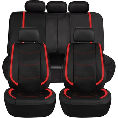 Cars, Trucks, and Suvs, Universal seat cover - red-2-seats-in-the-front-row