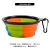 Factory direct supply camouflage silicone bowl pet folding bowl outdoor travel portable cat bowl pet supplies wholesale