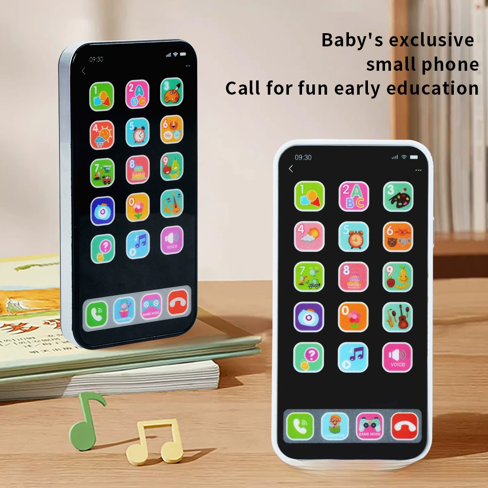 Игрушечный телефон Apple, музыкальный мобильный телефон, реалистичная модель, раннее развитие, сенсорный экран