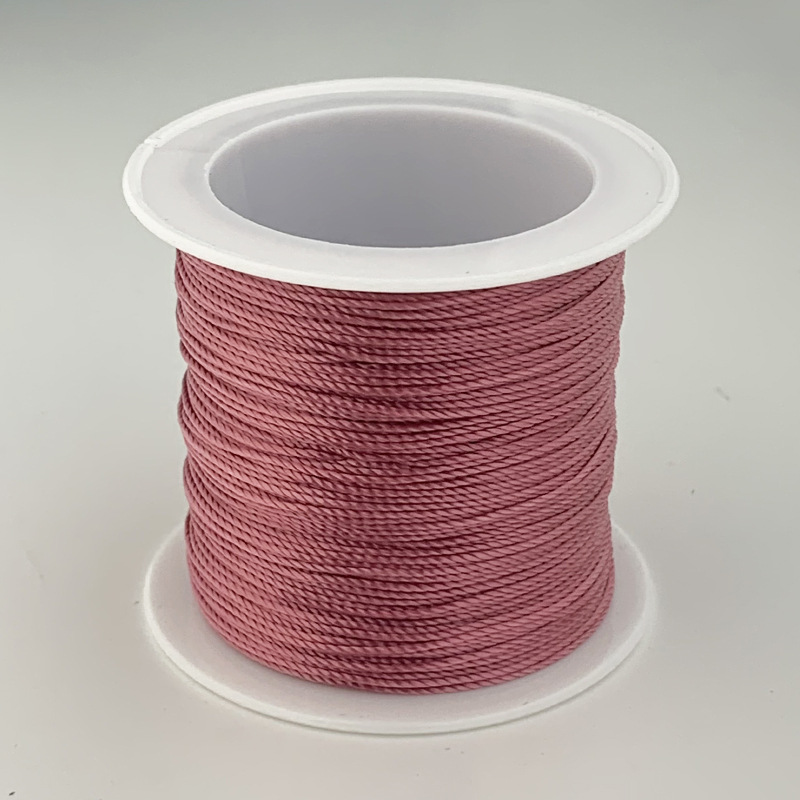 12 hilos de alambre trenzado hilo rojo hilo de color Morandi cuerda trenzada collar cuerda cuerda trenzada a mano material de bricolaje