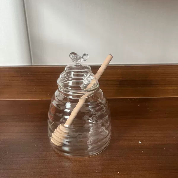 Mixing stick from natural wood, transparent pack, cover, 500 ml