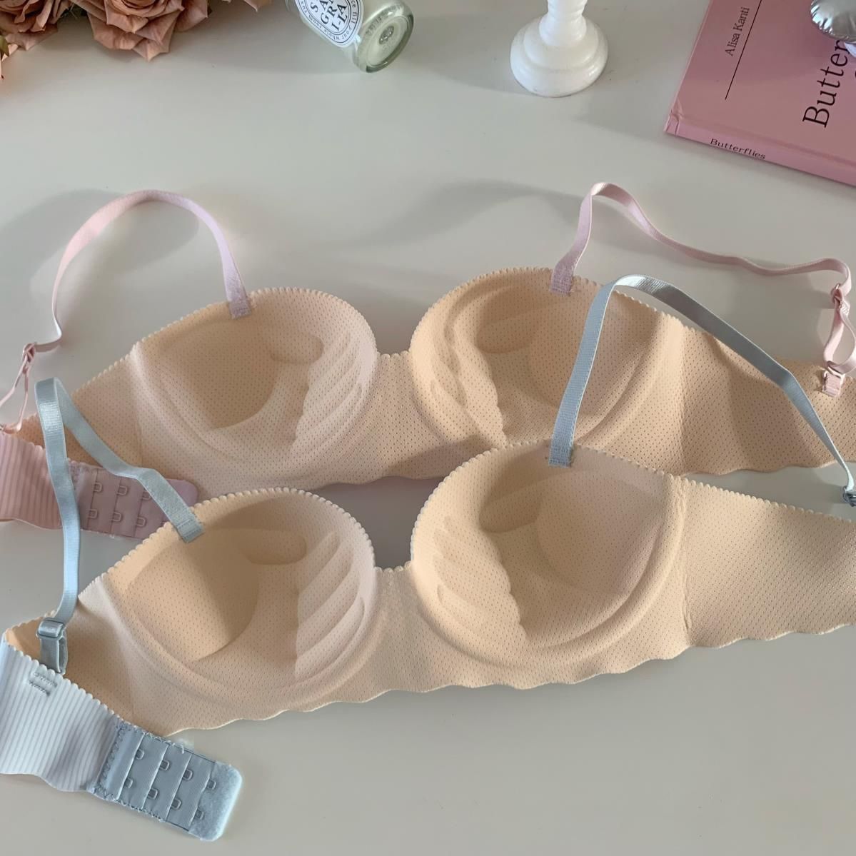 Bralette Bra Category Solid Color Lady Sexy Nylon Sponge Side Breast Reduction Comfort All Seasons Bralette