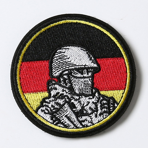 Embroidered patch with the German Deutschland Eagle Shield flag, morale badge, clothing decoration patch, backpack patch